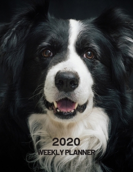 Paperback 2020 Weekly Planner: Border Collie Dog 52 Week Journal 8.5 x 11 inches for Women, Academic Organizer Monthly Calendar Scheduler Appointment Book