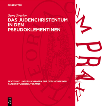 Hardcover Das Judenchristentum in Den Pseudoklementinen [German] Book
