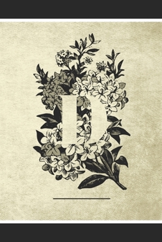 D: One Day at a Time Affirmation Notebook -  Self Care Tracking Journal for Black Women - Monogrammed Diary