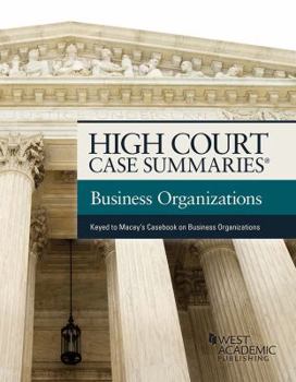 Paperback High Court Case Summaries on Business Organizations Book