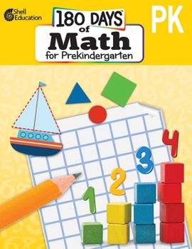 Paperback 180 Days(tm) Math for Prekindergarten: Practice, Assess, Diagnose Book