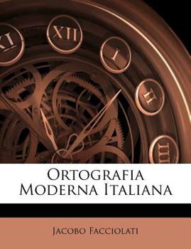 Paperback Ortografia Moderna Italiana [Italian] Book