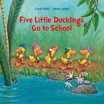 Hardcover Five Little Ducklings Go to School Book