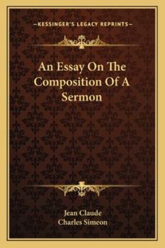 Paperback An Essay on the Composition of a Sermon Book