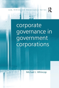 Paperback Corporate Governance in Government Corporations Book