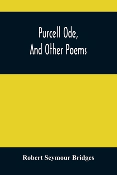 Paperback Purcell Ode, And Other Poems Book