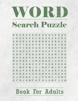 Paperback Word Search Puzzle Book for Adults: Find That Word. Book