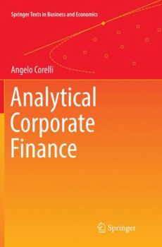 Paperback Analytical Corporate Finance Book