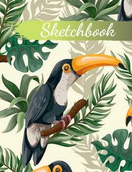 Paperback Sketchbook: 8.5X11 inches notebook, blank page journal, 100 pages plank paper for sketcher, girls, women, flower lover, lovely and Book