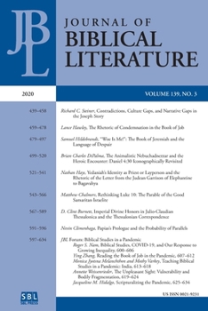Paperback Journal of Biblical Literature 139.3 (2020) Book