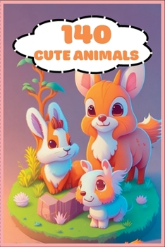 Paperback 140 Cute Animals: Let your dreams fly away Book