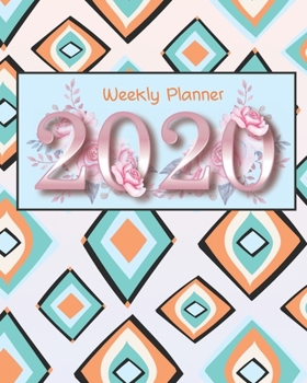 Paperback 2020 Weekly Planner: 12 Month, Weekly Monthly Appointment Calendar, Agenda Schedule Organizer Journal, Square circle Book