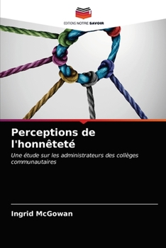 Paperback Perceptions de l'honnêteté [French] Book