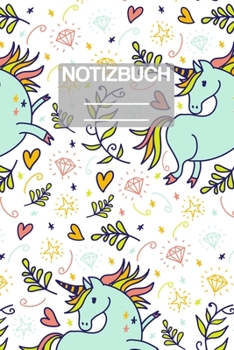 Paperback Notizbuch A5 Muster Einhorn Unicorn Suess: - 111 Seiten - EXTRA Kalender 2020 - Einzigartig - Kariert - Karo - Raster - Geschenk - Geschenkidee [German] Book
