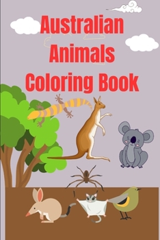 Paperback Australian Animals Coloring Book