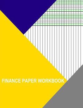 Paperback Finance Paper Workbook: Two Columns Landscape Book