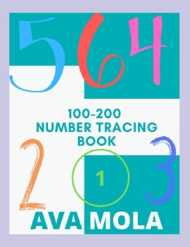 Paperback 100-200 Number Tracing Book: This Tracing Book to Help Hard Learners and Beginners Book