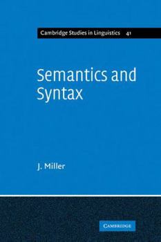 Paperback Semantics and Syntax: Parallels and Connections Book