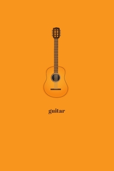 Guitar: Minimal Design Blank Guitar Tab Journal 6” x 9” 100 pages