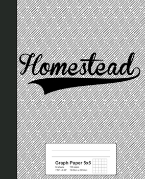 Paperback Graph Paper 5x5: HOMESTEAD Notebook Book
