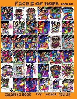 Paperback FACES OF HOPE Coloring Book: Book 001 Book