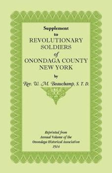 Paperback Supplement to Revolutionary Soldiers of Onondaga County, New York Book