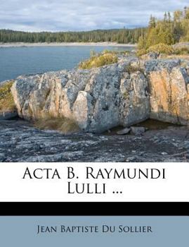 Paperback ACTA B. Raymundi Lulli ... [Italian] Book