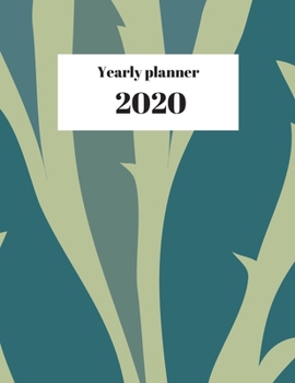 Paperback 2020 Yearly planner: nature themed calendar & organizer - 148 pages, 8,5" x 11" (version 9) Book