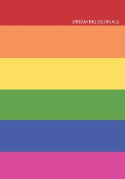 Paperback Dream Big Journals: Vision Board/Goal Setting Notebook Rainbow Stripe Book