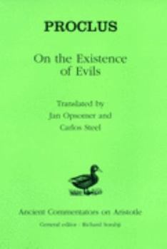 Hardcover Proclus: On the Existence of Evils Book