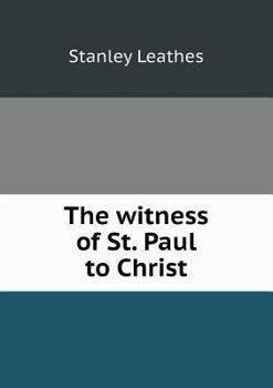 Paperback The witness of St. Paul to Christ Book