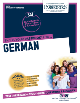 Paperback German (Sat-6): Passbooks Study Guide Volume 6 Book