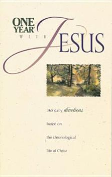 Paperback One Year with Jesus: The Living Bible Book