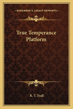 Paperback True Temperance Platform Book