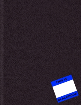 Blackbook Graffiti Sketchbook Blank Book With White Papers Sketch Book Art Book: Black Book Graffiti Dark Leather Style