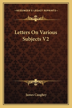 Paperback Letters On Various Subjects V2 Book