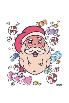 Christmas Santa Candy Notebook: Graph Paper Journal 6x9 - 120 Pages