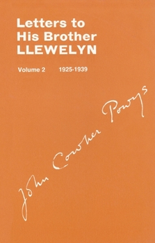 Paperback Letters to His Brother Llewlyn: Volume 2: 1925-1939 Book