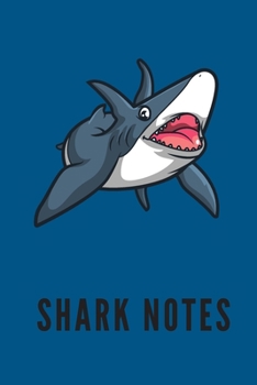 Paperback Shark Notes: Notebook with 100 Lined Pages, Composition Journal 6x9 inches. Book