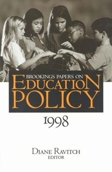 Paperback Brookings Papers on Education Policy: 1998 Book