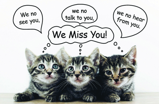 Card Book We Miss You Postcard (Pkg 25) Miss You Book