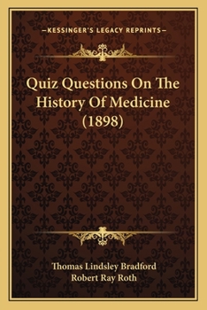 Paperback Quiz Questions On The History Of Medicine (1898) Book