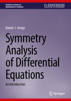 Hardcover Symmetry Analysis of Differential Equations: An Introduction Book