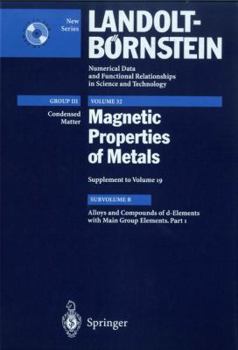 Hardcover Alloys and Compounds of D-Elements with Main Group Elements. Part 1 Book
