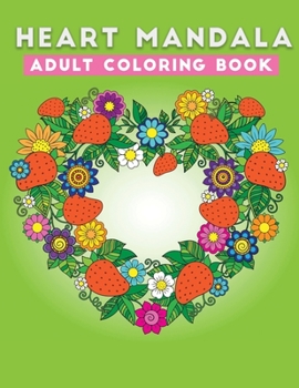 Paperback heart mandala adult coloring book