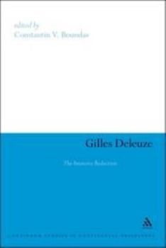 Paperback Gilles Deleuze: The Intensive Reduction Book