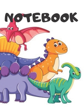 Paperback Notebook: Dinosaur Lined Journal 110 Pages (8.5x11) Book