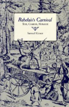 Rabelais's Carnival: Text, Context, Metatext