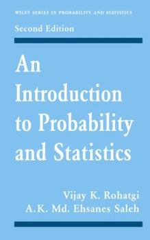Hardcover An Introduction to Probability and Statistics Book