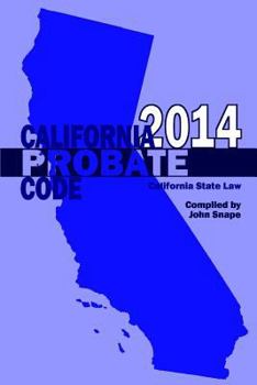 Paperback California Probate Code 2014 Book